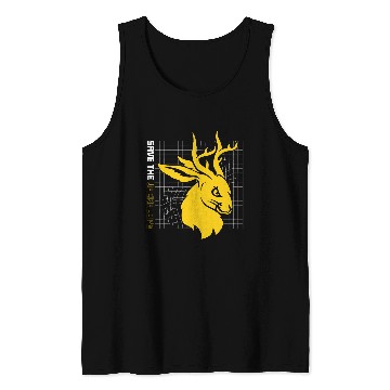 Discover Save The Jackalope Cryptid Jackrabbit Rabbit Bunny Tank Tops
