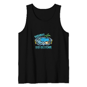 Discover San Salvador Bahamas Vacation Beach Tank Tops