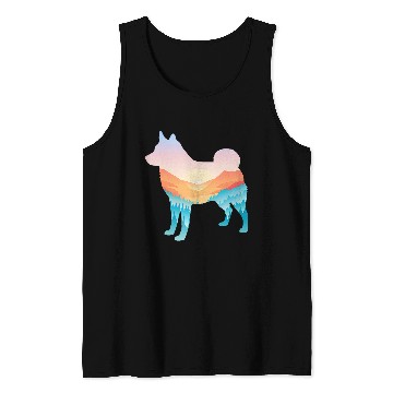 Discover Schipperke Nature Hiking Dog Sunrise Adventure Tank Tops