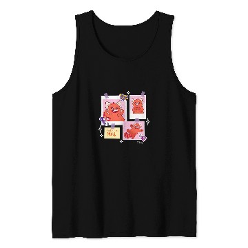 Discover Panda Pet Turning Red Red Panda Mei Grid Tank Tops