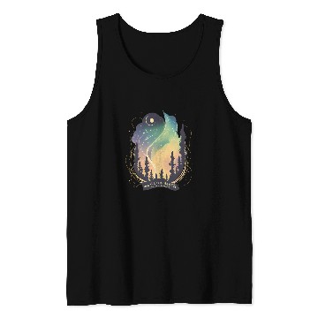 Discover Northern Lights Aurora Borealis Beautiful and Colorful Sky Tank Tops