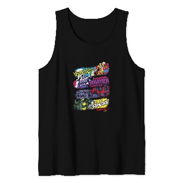 Discover Kids Transformers Classic Characters Graffiti Panels Mashup Tank Tops