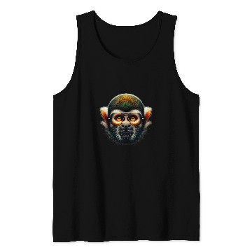 Discover Squirrel Pet Monkey Monkey Portrait Wildlife Exotic Ape 2 Tank Tops