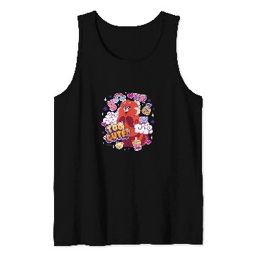 Discover Panda Pet Turning Red Too Cute Red Panda Tank Tops