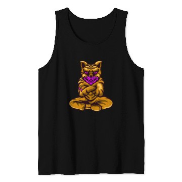 Discover Japanese samurai cat tattoo kawaii ninja cat 13 Tank Tops
