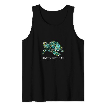 Discover Turtle Pet Happy Dot Day Turtle Graphic Kids students teachers 2024 1 Tank Tops