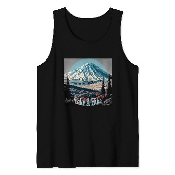 Discover Take a hike mountain trails outdoor adventure fun sun Tank Tops