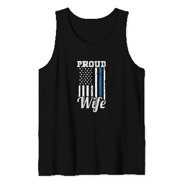 Discover Proud Police Wife 1 Tank Tops
