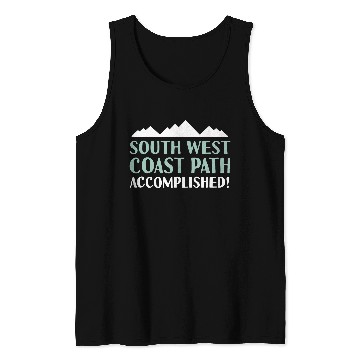 Discover South West Coast Path Accomplished Walking Hiking Camping Tank Tops