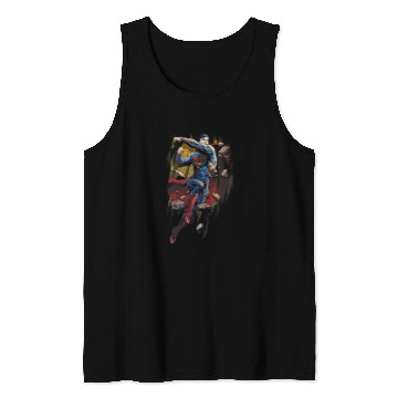 Discover Superman Flying Determination Tank Tops