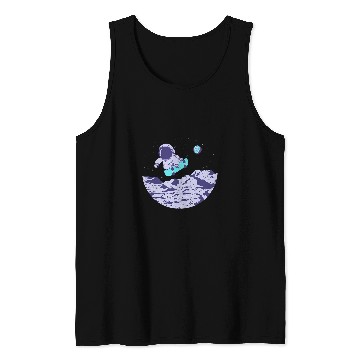 Discover Space Astronaut Fahrt Skateboard Tank Tops