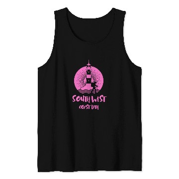 Discover South West Coast Path Cornwall Hiking Stag Night Tank Tops