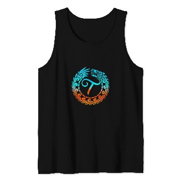 Discover Dragon Pet Tribal Dragon Initial Letter T Monogram Boho Tank Tops