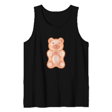 Discover Bear Pet Clear Gummy Bear Tank Tops