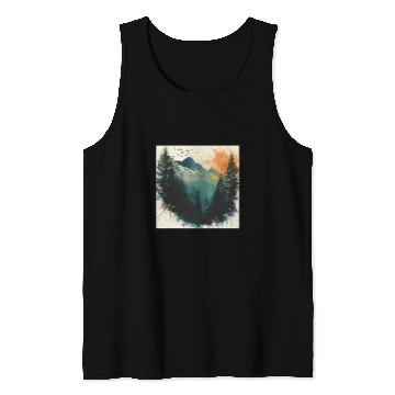 Discover Tree Woods dark Green Nature Outdoor Explore forest green 2 Tank Tops