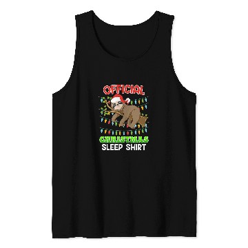 Discover Sloth Pet Official Christmas sleep sloth Christmas Tank Tops