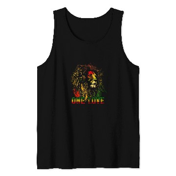 Discover Lion Pet One Love Rasta Reggae Music Hippie Rastafarian Lion Of Judah Tank Tops