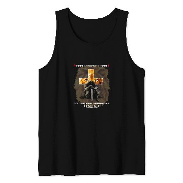 Discover Lion Pet Bible Verse Sayings Lion Cross Iron Sharpens Iron Tank Tops