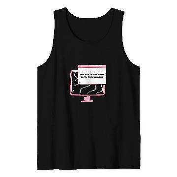 Discover The Sky Is The Limit With Technology Retro Designs Present Tank Tops