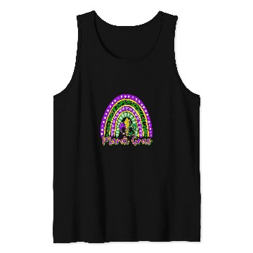 Discover Mardi Gras Rainbow Fleur De Lis Gerald Lily Tank Tops