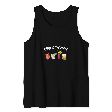 Discover Wines Fun Group Therapy Funny Drinking Cocktail Tank Tops