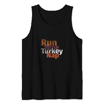 Discover Wines Fun Run Wines Turkey Nap Thanksgiving Turkey Trot Squad Tank Tops