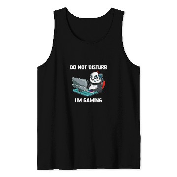 Discover Panda Pet Do Not Disturb Funny Video Gaming Panda Gamer Tank Tops