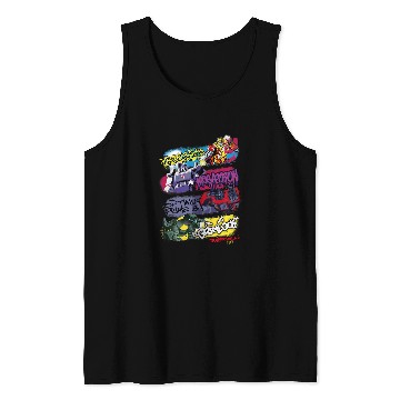 Discover Transformers Classic Characters Graffiti Panels Mashup Tank Tops