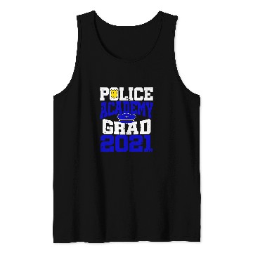 Discover Police Officer Graduation Academy Gift Tank Tops