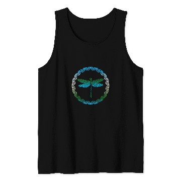 Discover Celtic Knot Dragonfly Tank Tops