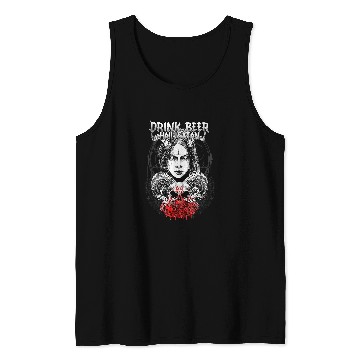Discover Beer Fun Hail Satan I Occult Baphomet Tank Tops