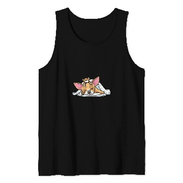 Discover Chiweenie Dog With Stuffed Animal Sleeping Napping Tank Tops