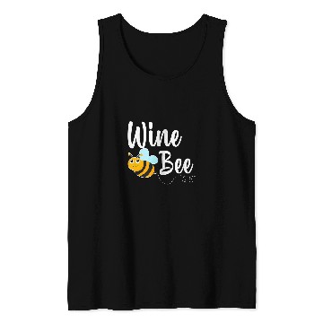 Discover Wines Fun Bee Wines Lover Funny Bumblebee Tank Tops
