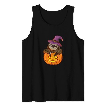 Discover Sloth Pet Halloween Pumpkin Sloth Halloween 2 Tank Tops