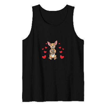 Discover Chiweenie Dog With Stuffed Animal 1 Tank Tops