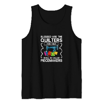 Discover Sewing Machine Patchwork Quilt Quilter Tank Tops