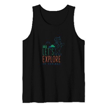 Discover Hiking Hiker Curious George Lets Explore George Hiking Poster Hike Tank Tops