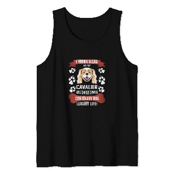 Discover Enjoy luxury life Cavalier King Charles Spaniel Tank Tops