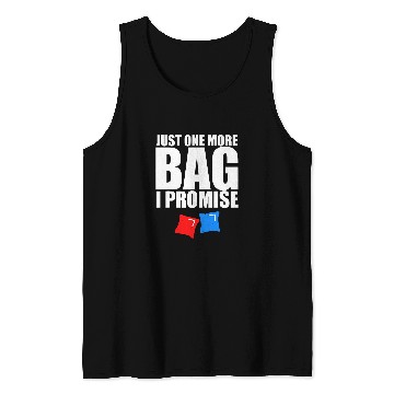 Discover Beer Fun Just one more bag Cornhole Player Gift Beer Drinking Bags Tank Tops