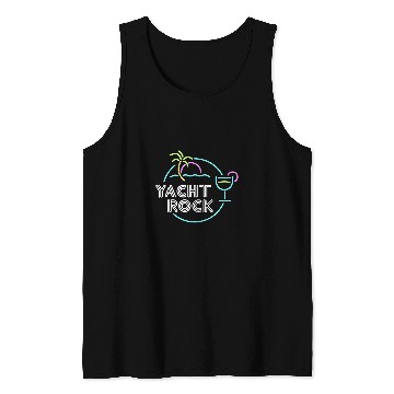 Discover Wines Fun Cocktail Hour Yacht Rock Tank Tops