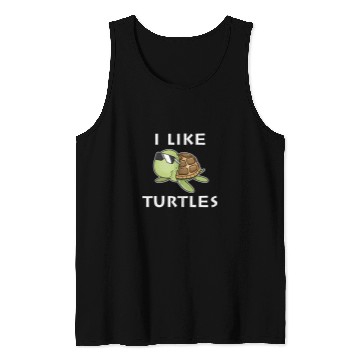 Discover Turtle Pet I like Turtles Tortoise Sea Animal Funny Gift 2 Tank Tops