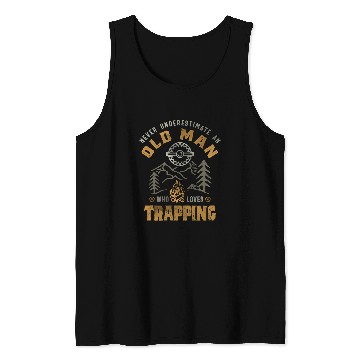 Discover Trapping Trap Hunting Trapper Tank Tops
