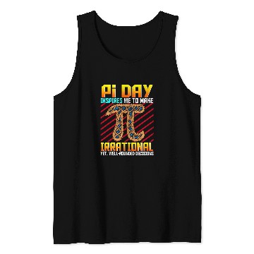 Discover Funny Pi Day Blueberry Lattice Pie Irrational 3 14 Radius Tank Tops