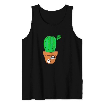 Discover Cute Cactus In Halloween ghosts TerraCotta Pot Tank Tops