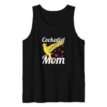 Discover Cockatiel Mom Parrot Bird Animal Birdwatching Cockatiel Tank Tops