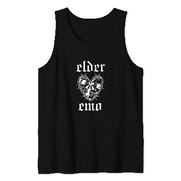 Discover Elder Emo Funny Emo Music Fan Scene Alternative 90s Kids Pun 21 Tank Tops