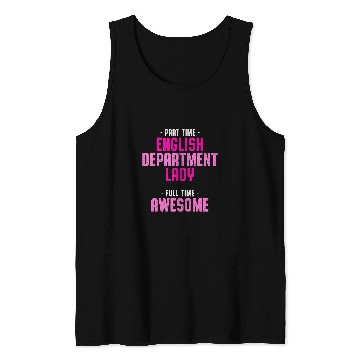 Discover English Department Teacher School Staff 3 Tank Tops