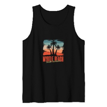 Discover Beach Sea Summer Weekend Travel Myrtle Beach South Carolina Tank Tops