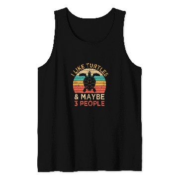 Discover Turtle Pet I Like Turtles Maybe 3 People Sea Turtle Lover Retro Style Tank Tops