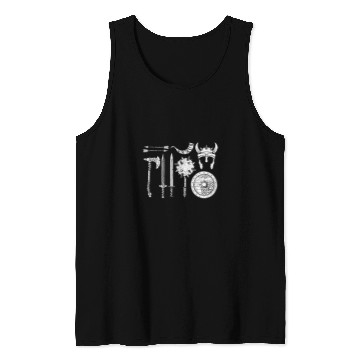 Discover Viking warrior equipment swords helmet ax horn Valhalla Tank Tops